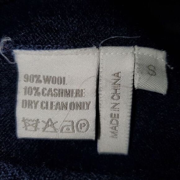 Madeleine Thompson Wool Cashmere Crew Neck Red Blue Stripe Sweater Small - Picture 5 of 8